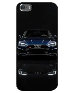 Чохол для iPhone 5 / 5s / SE з картинкою «Audi — нічне відображення»