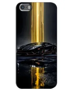 Чохол для iPhone 5 / 5s / SE з картинкою «Нічний Lamborghini драйв»