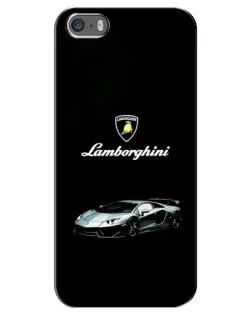 Чехол для iPhone 5 / 5s / SE с картинкой «Логотип Lamborghini классика»