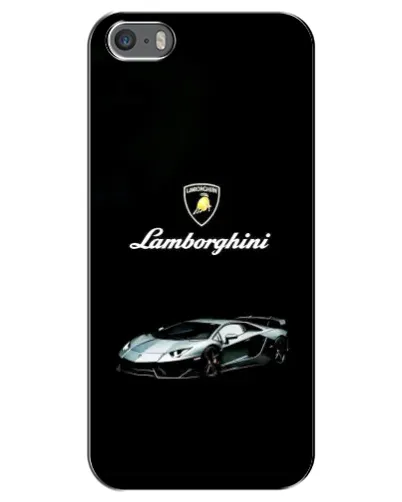 Чехол для iPhone 5 / 5s / SE с картинкой «Логотип Lamborghini классика»