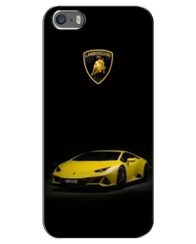 Чехол для iPhone 5 / 5s / SE с картинкой «Lamborghini желтый акцент»