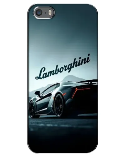 Чехол для iPhone 5 / 5s / SE с картинкой «Классическая надпись Lamborghini»