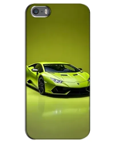 Чехол для iPhone 5 / 5s / SE с картинкой «Салатовый Lamborghini Huracan»