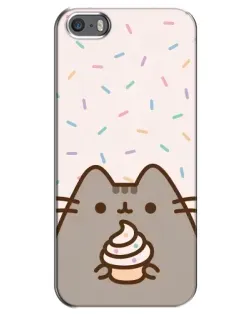 Чохол для iPhone 5 / 5s / SE з картинкою «Пушин з кексом»