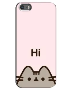 Чохол для iPhone 5 / 5s / SE з картинкою «Пушин каже Hi»