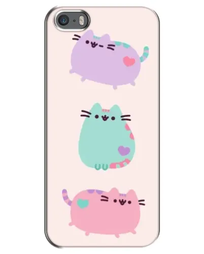 Чохол для iPhone 5 / 5s / SE з картинкою «Pusheen тріо» Чохол для iPhone 5 / 5s / SE з картинкою «Pusheen тріо»