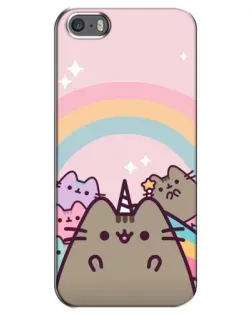 Чохол для iPhone 5 / 5s / SE з картинкою «Єдиноріг Pusheen»