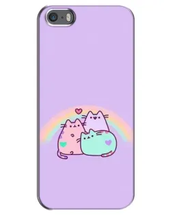Чохол для iPhone 5 / 5s / SE з картинкою «Веселкові Пушини»