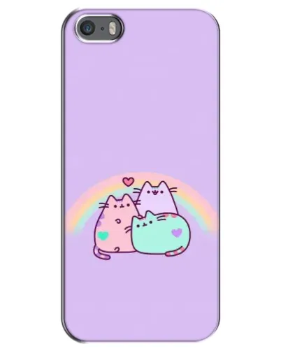 Чохол для iPhone 5 / 5s / SE з картинкою «Веселкові Пушини» Чохол для iPhone 5 / 5s / SE з картинкою «Веселкові Пушини»