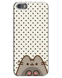 Чехол для iPhone 5 / 5s / SE с картинкой «Пушин в горошек»