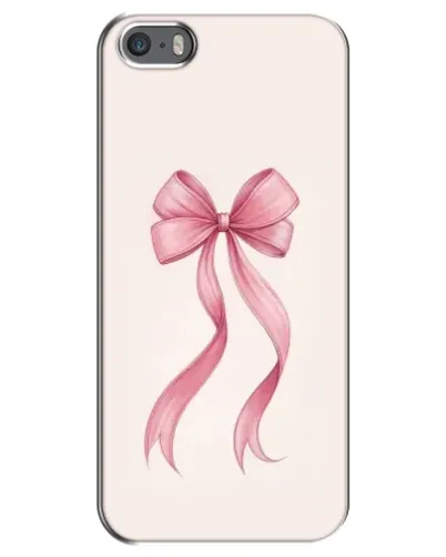 Чехол для iPhone 5 / 5s / SE с картинкой «Розовый бант»