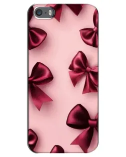Чохол для iPhone 5 / 5s / SE з картинкою «Бордовий атлас»