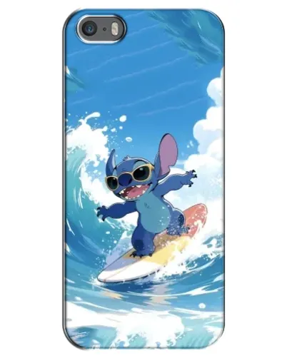 Чехол для iPhone 5 / 5s / SE с картинкой «Стич на волне» Чехол для iPhone 5 / 5s / SE с картинкой «Стич на волне»