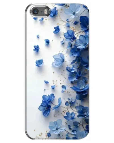 Чохол для iPhone 5 / 5s / SE з картинкою «Блакитний квітковий каскад» Чохол для iPhone 5 / 5s / SE з картинкою «Блакитний квітковий каскад»