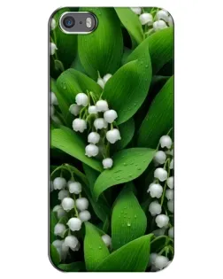 Чохол для iPhone 5 / 5s / SE з картинкою «Конвалії в зелені»