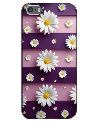 Чохол для iPhone 5 / 5s / SE з картинкою «Ромашки на фіолетовому» Чохол для iPhone 5 / 5s / SE з картинкою «Ромашки на фіолетовому»