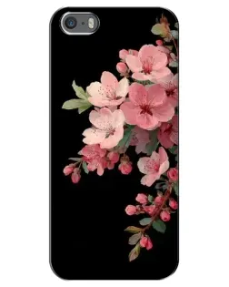 Чохол для iPhone 5 / 5s / SE з картинкою «Рожева гілка сакури»