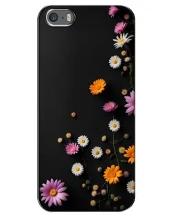 Чехол для iPhone 5 / 5s / SE с картинкой «Цветочная композиция»