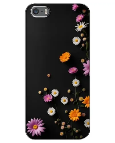Чехол для iPhone 5 / 5s / SE с картинкой «Цветочная композиция»