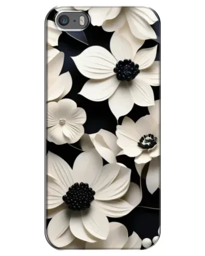 Чохол для iPhone 5 / 5s / SE з картинкою «Об'ємні білі квіти» Чохол для iPhone 5 / 5s / SE з картинкою «Об'ємні білі квіти»