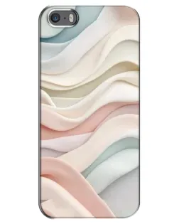 Чехол для iPhone 5 / 5s / SE с картинкой «Пастельные нежные волны»