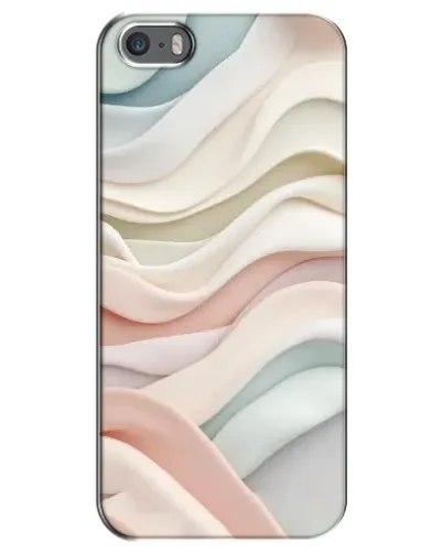 Чехол для iPhone 5 / 5s / SE с картинкой «Пастельные нежные волны»