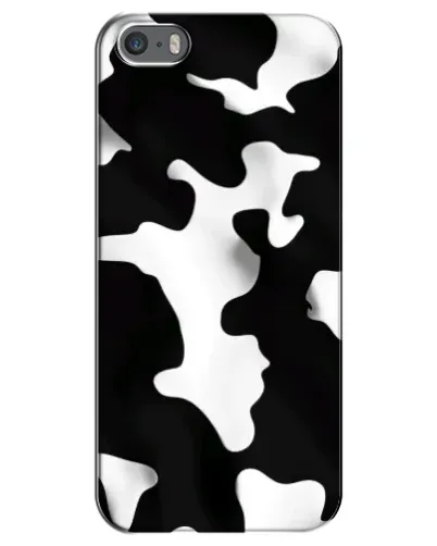 Чехол для iPhone 5 / 5s / SE с картинкой «Черно-белое пятно»