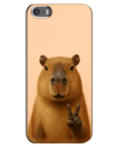 Чохол для iPhone 5 / 5s / SE з картинкою «Капібара вікторія»