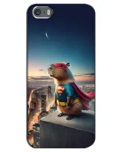 Чохол для iPhone 5 / 5s / SE з картинкою «Капі-мен супергерой» Чохол для iPhone 5 / 5s / SE з картинкою «Капі-мен супергерой»