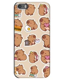 Чохол для iPhone 5 / 5s / SE з картинкою «Капібари паттерн» Чохол для iPhone 5 / 5s / SE з картинкою «Капібари паттерн»