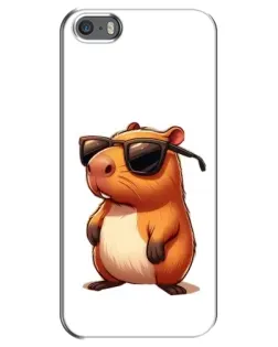 Чохол для iPhone 5 / 5s / SE з картинкою «Капібара в окулярах» Чохол для iPhone 5 / 5s / SE з картинкою «Капібара в окулярах»