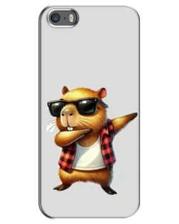 Чохол для iPhone 5 / 5s / SE з картинкою «Капібара репер даб» Чохол для iPhone 5 / 5s / SE з картинкою «Капібара репер даб»