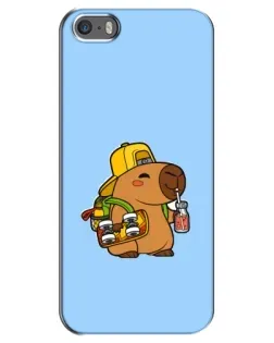 Чохол для iPhone 5 / 5s / SE з картинкою «Капібара на скейті» Чохол для iPhone 5 / 5s / SE з картинкою «Капібара на скейті»