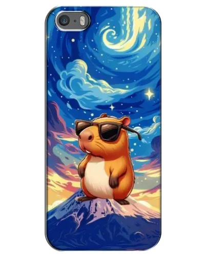 Чохол для iPhone 5 / 5s / SE з картинкою «Капібара Ван Гога»