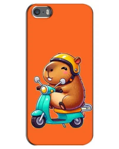 Чохол для iPhone 5 / 5s / SE з картинкою «Капібара на скутері»