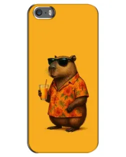 Чохол для iPhone 5 / 5s / SE з картинкою «Капібара на відпочинку» Чохол для iPhone 5 / 5s / SE з картинкою «Капібара на відпочинку»