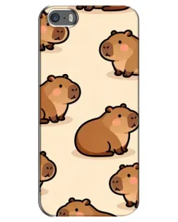 Чохол для iPhone 5 / 5s / SE з картинкою «Паттерн милих капібар» Чохол для iPhone 5 / 5s / SE з картинкою «Паттерн милих капібар»