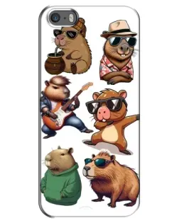 Чохол для iPhone 5 / 5s / SE з картинкою «Круті капібари музиканти» Чохол для iPhone 5 / 5s / SE з картинкою «Круті капібари музиканти»