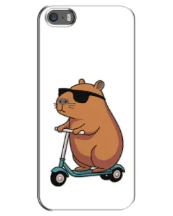 Чохол для iPhone 5 / 5s / SE з картинкою «Капібара на самокаті» Чохол для iPhone 5 / 5s / SE з картинкою «Капібара на самокаті»