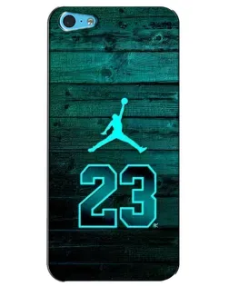 Чохол для iPhone 5c з картинкою «Jordan Cyan 23»