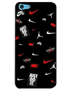 Чохол для iPhone 5c з картинкою «Nike Mix Pattern»