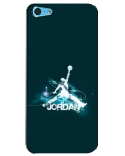 Чохол для iPhone 5c з картинкою «Jordan Blue Fire»