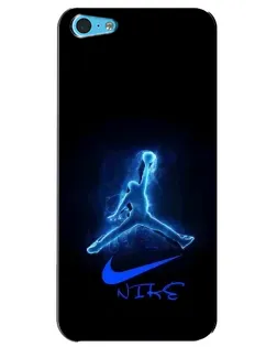 Чохол для iPhone 5c з картинкою «Jordan Neon Blue»