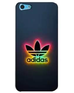 Чохол для iPhone 5c з картинкою «Неоновий Adidas»