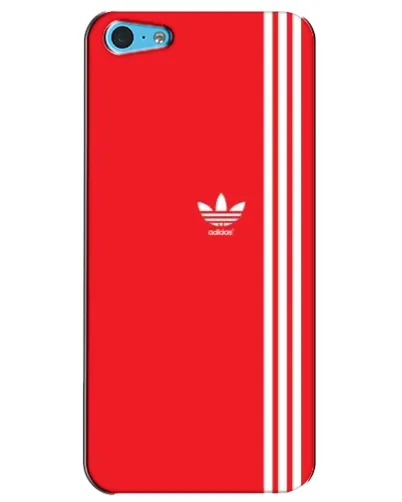 Чохол для iPhone 5c з картинкою «Червоний мінімалізм Adidas»