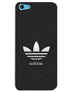 Чохол для iPhone 5c з картинкою «Adidas Карбонова текстура»