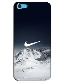 Чохол для iPhone 5c з картинкою «Nike — зимові гори»
