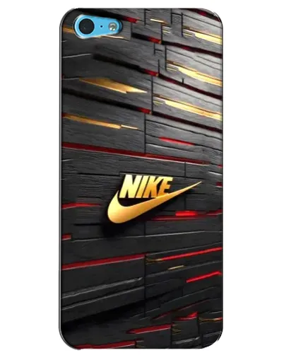 Чохол для iPhone 5c з картинкою «Золотий Nike на металі»