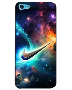Чохол для iPhone 5c з картинкою «Космічний Nike Swoosh»