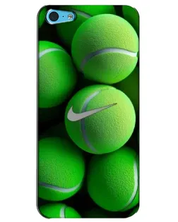 Чохол для iPhone 5c з картинкою «Тенісні м'ячі Найк»